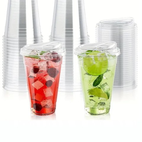 Kubek kubki plastikowy BUBBLE TEA SHAKE PET 500ml 50szt. 95mm