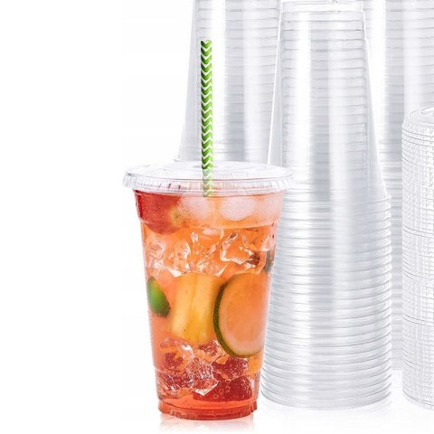 Kubek kubki plastikowy BUBBLE TEA SHAKE PET 500ml 50szt. 95mm