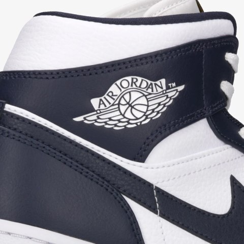 Buty NIKE Air Jordan 1 Mid, Czarne białe (Rozmiar 39)