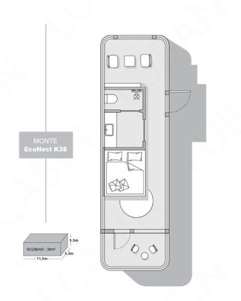 Dom kapsułowy MONTE Eco38