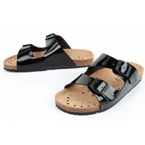 Klapki robocze Abeba Sandals Black W 8088