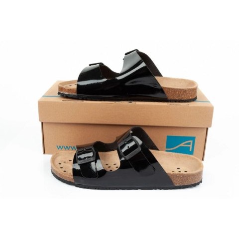 Klapki robocze Abeba Sandals Black W 8088