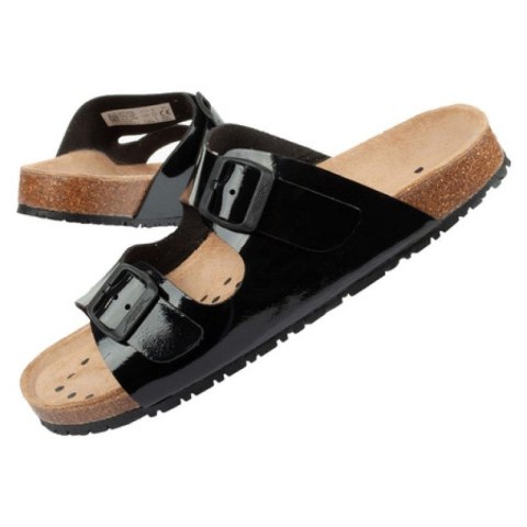 Klapki robocze Abeba Sandals Black W 8088