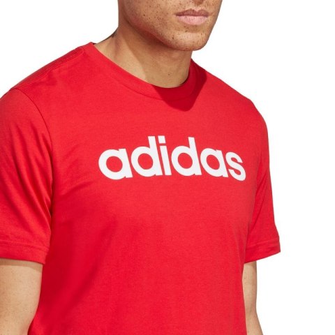 Koszulka adidas Essentials Single Jersey Linear Embroidered Logo M IC9278