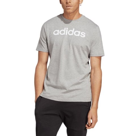 Koszulka adidas Essentials Single Jersey Linear Embroidered Logo Tee M IC9277